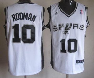 Jerseys Factory Cheap Revolution 30 Spurs #10 Dennis Rodman Whit