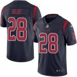 Jerseys Factory Cheap Nike Texans #28 Alfred Blue Navy Blue Men'