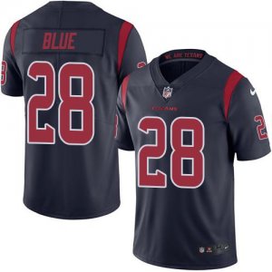 Jerseys Factory Cheap Nike Texans #28 Alfred Blue Navy Blue Men'