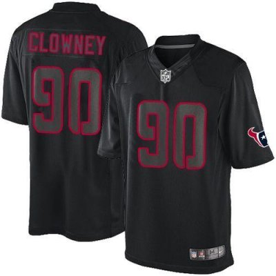 Jerseys Factory Cheap Nike Texans #90 Jadeveon Clowney Black Men