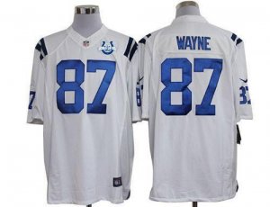 Jerseys Factory Cheap Nike Colts #87 Reggie Wayne White With 30T