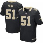 Jerseys Factory Cheap Nike Saints #51 Jonathan Vilma Black Team