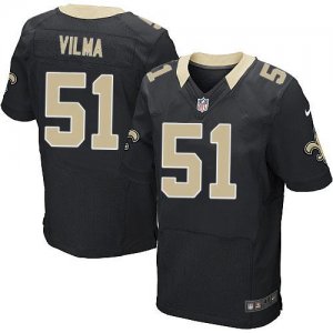 Jerseys Factory Cheap Nike Saints #51 Jonathan Vilma Black Team
