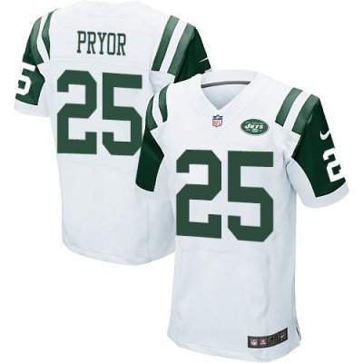 Jerseys Factory Cheap Nike Jets #25 Calvin Pryor White Men's Sti
