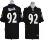 Jerseys Factory Cheap Nike Ravens #92 Haloti Ngata Black Alterna