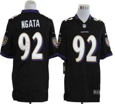 Jerseys Factory Cheap Nike Ravens #92 Haloti Ngata Black Alterna