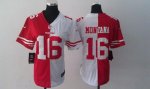 Jerseys Factory Cheap Nike 49ers #16 Joe Montana Red/White Women