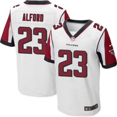 Jerseys Factory Cheap Nike Falcons #23 Robert Alford White Men's