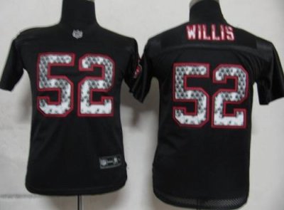 Jerseys Factory Cheap Sideline Black United 49ers #52 Patrick Wi