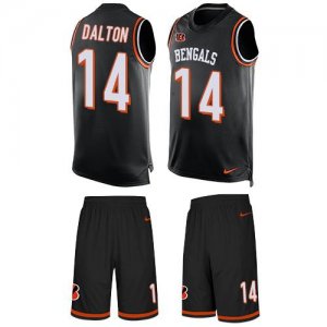 Jerseys Factory Cheap Nike Bengals #14 Andy Dalton Black Team Co