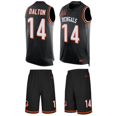Jerseys Factory Cheap Nike Bengals #14 Andy Dalton Black Team Co