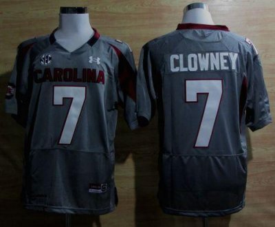 Jerseys Factory Cheap South Carolina #7 Javedeon Clowney Grey SE