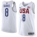 Jerseys Factory Cheap Nike Team USA #8 Harrison Barnes White 201