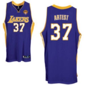 Jerseys Factory Cheap Lakers #37 Ron Artest Embroidered Purple F