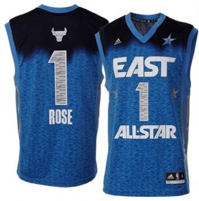 Jerseys Factory Cheap 2012 All Star Bulls #1 Derrick Rose Blue S