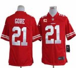 Jerseys Factory Cheap Nike 49ers #21 Frank Gore Red Team Color W