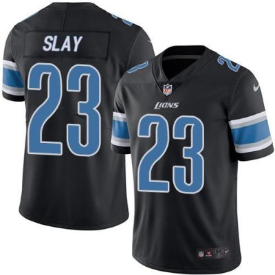 Jerseys Factory Cheap Nike Lions #23 Darius Slay Black Men's Sti