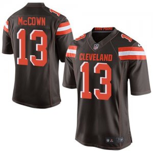 Jerseys Factory Cheap Nike Browns #13 Josh McCown Brown Team Col