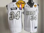 Jerseys Factory Cheap Heat #34 Ray Allen White on White Finals P