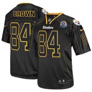 Jerseys Factory Cheap Nike Steelers #84 Antonio Brown Lights Out