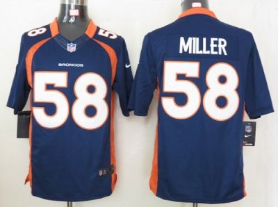 Jerseys Factory Cheap Nike Broncos #58 Von Miller Navy Blue Alte