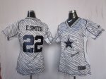 Jerseys Factory Cheap Nike Cowboys #22 Emmitt Smith Zebra Women'