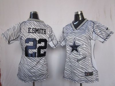 Jerseys Factory Cheap Nike Cowboys #22 Emmitt Smith Zebra Women'