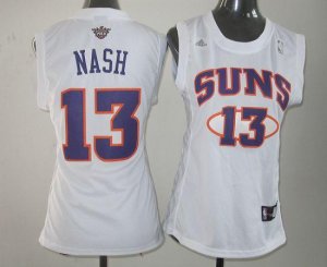 Jerseys Factory Cheap Suns #13 Steve Nash White Women Fashion Em