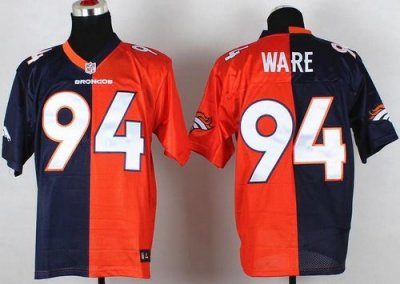 Jerseys Factory Cheap Nike Broncos #94 DeMarcus Ware Orange/Navy