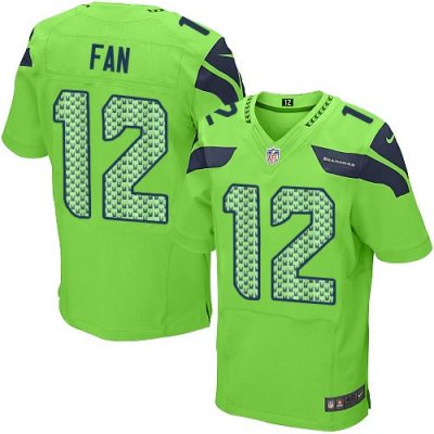 Jerseys Factory Cheap Nike Seahawks #12 Fan Green Alternate Men'