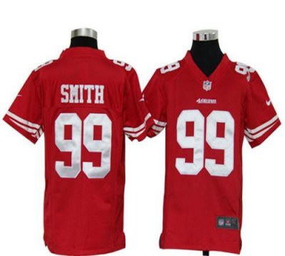 Jerseys Factory Cheap Nike 49ers #99 Aldon Smith Red Team Color