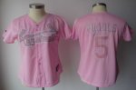 Jerseys Factory Cheap Cardinals #5 Albert Pujols Pink Women's Fa