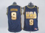 Jerseys Factory Cheap Nike Olympic 9# Michael Jordan Dark Blue W