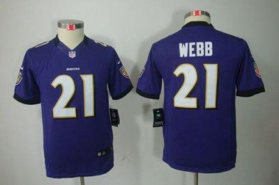 Jerseys Factory Cheap Nike Ravens #21 Lardarius Webb Purple Team