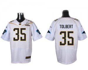 Jerseys Factory Cheap Nike Panthers #35 Mike Tolbert White 2016