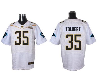 Jerseys Factory Cheap Nike Panthers #35 Mike Tolbert White 2016