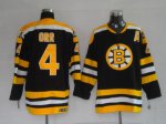 Jerseys Factory Cheap Bruins #4 Bobby Orr Embroidered CCM Throwb