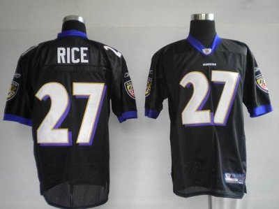 Jerseys Factory Cheap Ravens #27 Ray Rice Black Stitched NFL Jer