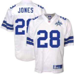Jerseys Factory Cheap Cowboys #28 Felix Jones White Team 50TH An