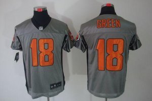 Jerseys Factory Cheap Nike Bengals #18 A.J. Green Grey Shadow Me