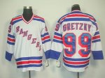 Jerseys Factory Cheap Rangers #99 Wayne Gretzky White CCM Road E