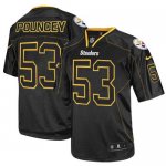 Jerseys Factory Cheap Nike Steelers #53 Maurkice Pouncey Lights