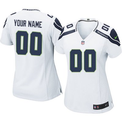 Jerseys Factory Cheap Nike Seattle Seahawks Customized White Emb