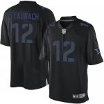 Jerseys Factory Cheap Nike Cowboys #12 Roger Staubach Black Men'