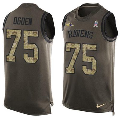 Jerseys Factory Cheap Nike Ravens #75 Jonathan Ogden Green Men's