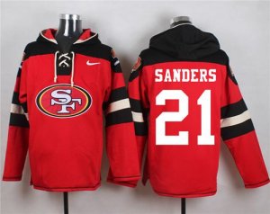 Jerseys Factory Cheap Nike 49ers #21 Deion Sanders Red Player Pu