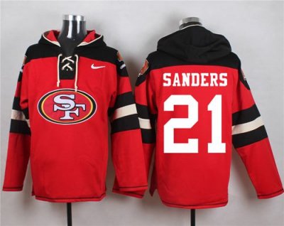 Jerseys Factory Cheap Nike 49ers #21 Deion Sanders Red Player Pu