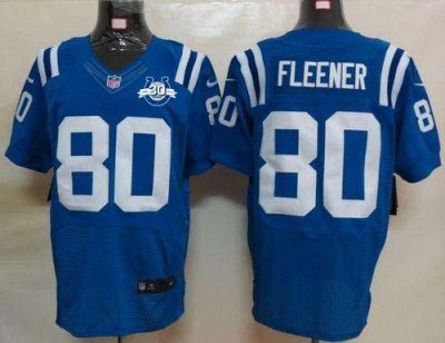 Jerseys Factory Cheap Nike Colts #80 Coby Fleener Royal Blue Tea