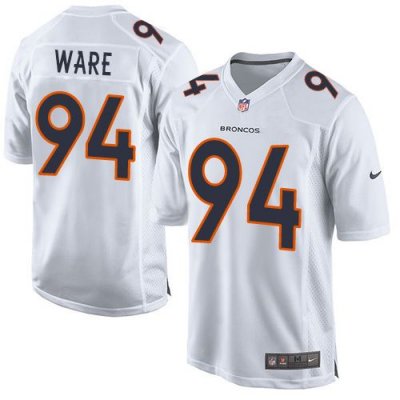 Jerseys Factory Cheap Nike Broncos #94 DeMarcus Ware White Men's