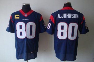 Jerseys Factory Cheap Nike Texans #80 Andre Johnson Navy Blue Te